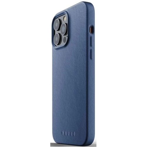 Etui Mujjo Full Leather Case Apple iPhone 13 Pro Max (niebieskie)