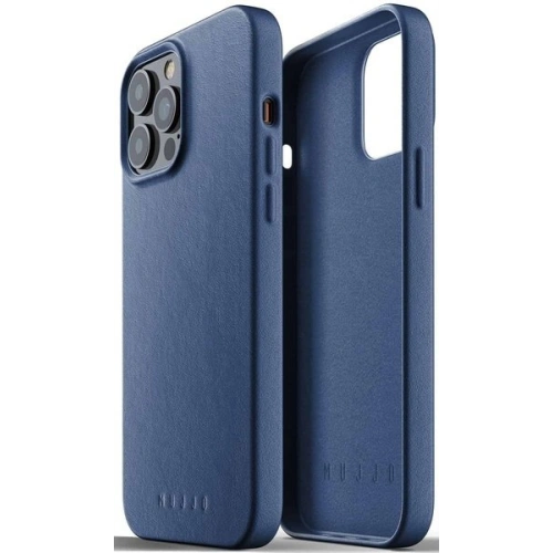 Etui Mujjo Full Leather Case Apple iPhone 13 Pro Max (niebieskie)