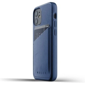 Mujjo Full Leather Wallet Case Apple iPhone 12 mini (blue)