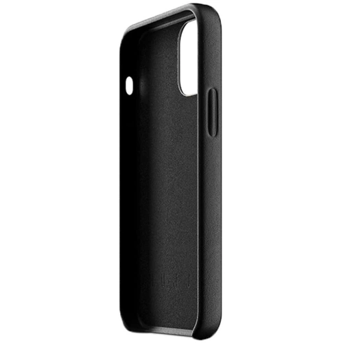 Etui Mujjo Full Leather Wallet Case Apple iPhone 12 mini (czarne)