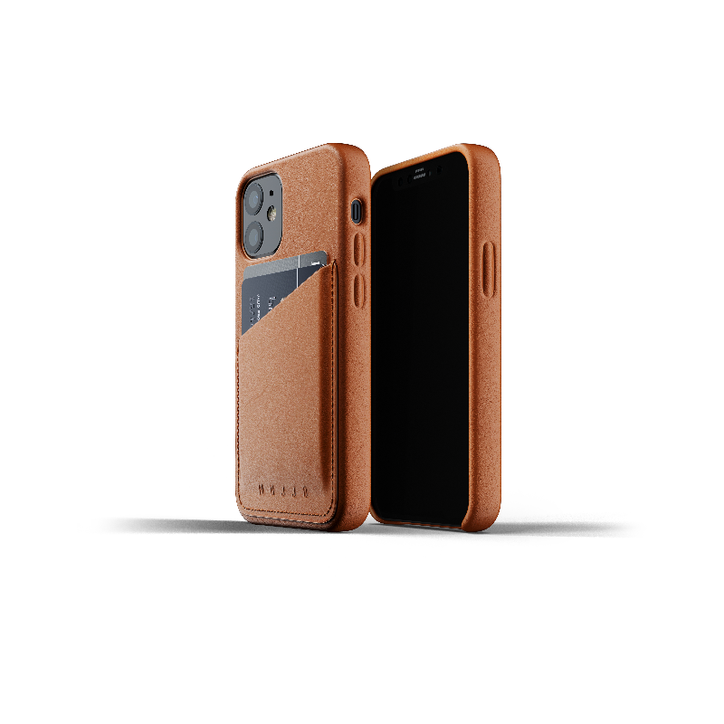 Hurtownia Mujjo - 8718546172779 - MUJ053BR - Etui Mujjo Full Leather Wallet Case Apple iPhone 12 mini (brązowe) - B2B homescreen