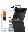 Tempered glass for the Spigen Optik Camera Lens + Hinge Film Samsung Galaxy Z Flip 3 Black [2+2 PACK]