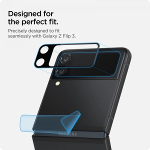 Wholesale Tempered glass for the Spigen Optik Camera Lens + Hinge Film Samsung Galaxy Z Flip 3 Black [2+2 PACK] - SPN1916 - {ean13} - Hurt