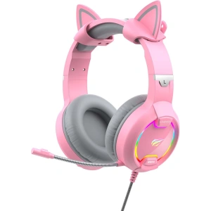 Wholesale Havit GAMENOTE H2233D RGB USB+3.5mm gaming headphones (pink) - HVT086PNK - {ean13} - Hurt