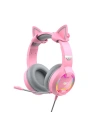 Hurtownia GSM - Słuchawki gamingowe Havit GAMENOTE H2233D RGB USB+3.5mm (różowe) - HVT086PNK - {ean13} - Hurt