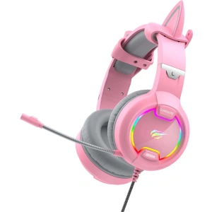 Hurtownia GSM - Herní sluchátka Havit GAMENOTE H2233D RGB USB+3.5mm (růžové) - HVT086PNK - {ean13} - Hurt