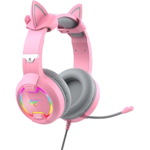 Wholesale Havit GAMENOTE H2233D RGB USB+3.5mm gaming headphones (pink) - HVT086PNK - {ean13} - Hurt