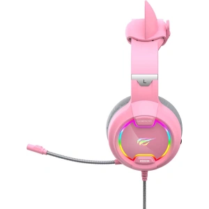 Wholesale Havit GAMENOTE H2233D RGB USB+3.5mm gaming headphones (pink) - HVT086PNK - {ean13} - Hurt