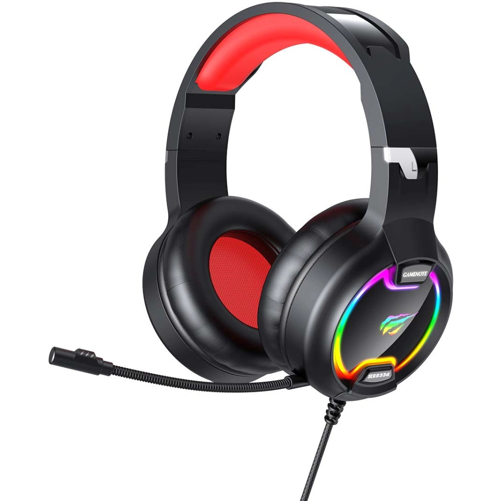 Hurtownia GSM - Herní sluchátka Havit GAMENOTE H2233D RGB USB+3.5mm (černé) - HVT087BLK - {ean13} - Hurt