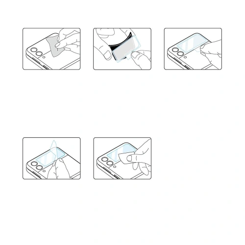Szkło hartowane na mały ekran Ringke Cover Display Glass Samsung Galaxy Z Flip 3 [3 PACK]