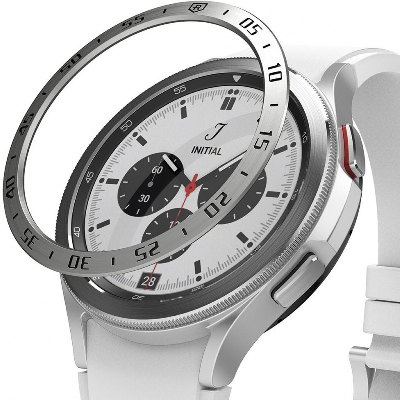 Ringke Distributor - 8809818841810 - RGK1491SSLV - Ringke Bezel Styling Samsung Galaxy Watch 4 46mm Stainless Silver GW4C-46-01 - B2B homescreen