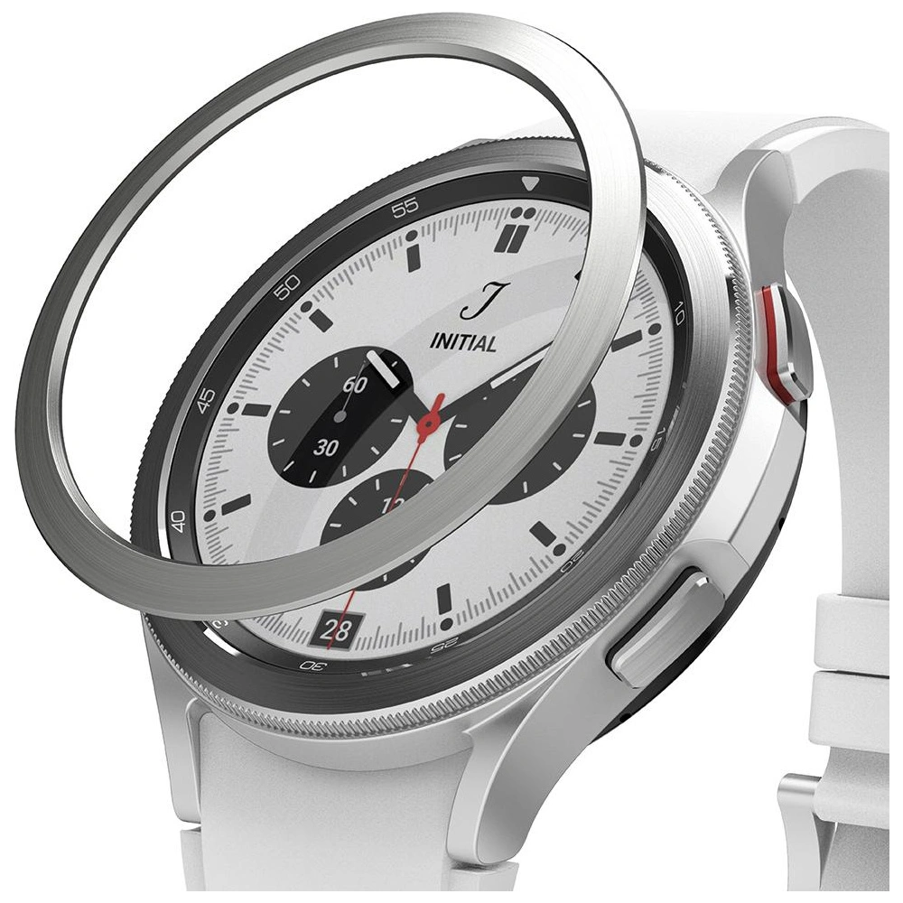 Hurtownia GSM - Nakládka Ringke Bezel Styling Samsung Galaxy Watch 4 46mm nerezová ocel stříbrná GW4C-46-04 - RGK1493SSLV - {ean13} - Hurt