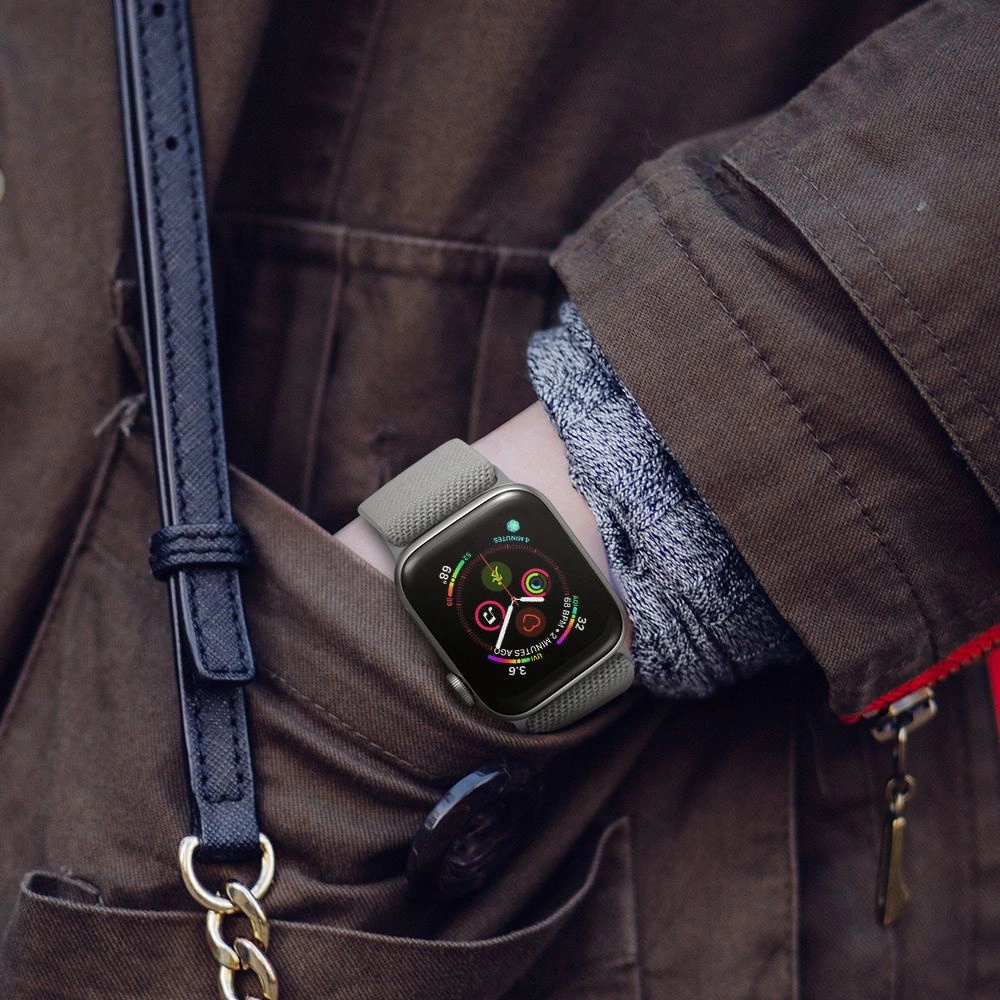 Hurtownia GSM - Pasek Tech-Protect Mellow Apple Watch 4/5/6/7/SE/8/9/Ultra 44/45/49mm Világosszürke - THP682GRY - {ean13} - Hurt
