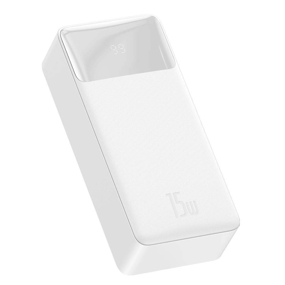 Hurtownia GSM - PowerBank Baseus Bipow 30000mAh, 2xUSB, USB-C, 15W (bílý) - BSU2892WHT - {ean13} - Hurt