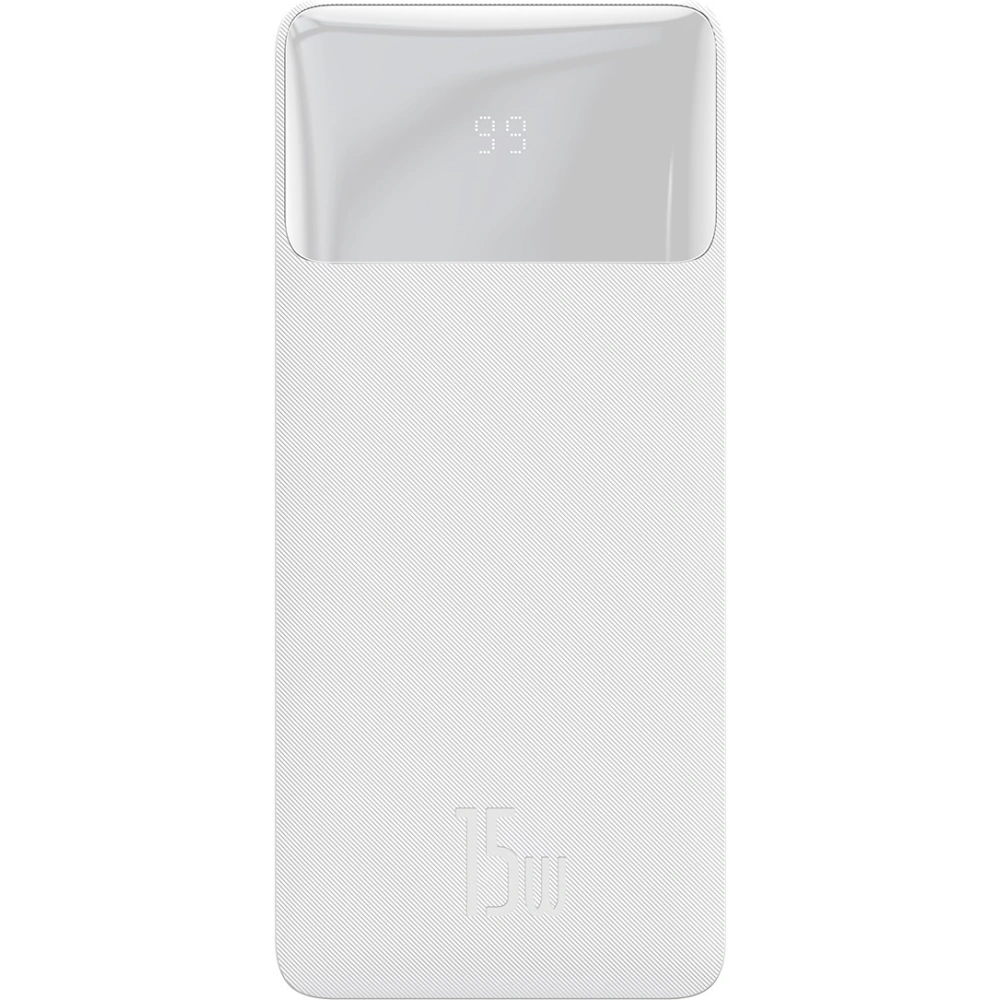 Hurtownia GSM - PowerBank Baseus Bipow 10000mAh, 2xUSB, USB-C, 15W (bílý) - BSU2894WHT - {ean13} - Hurt