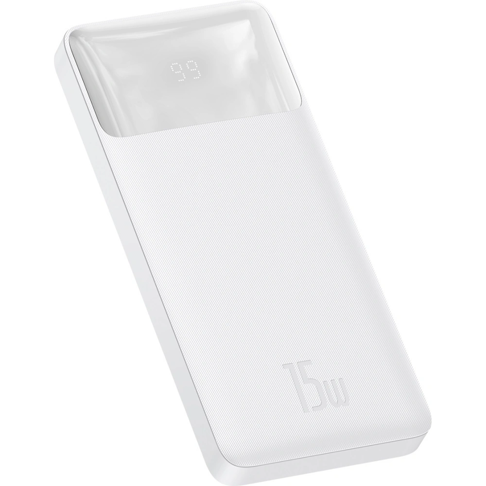 Hurtownia GSM - PowerBank Baseus Bipow 10000mAh, 2xUSB, USB-C, 15W (bílý) - BSU2894WHT - {ean13} - Hurt