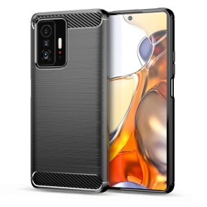 Etui Tech-Protect TPUCarbon Xiaomi 11T/Pro Black