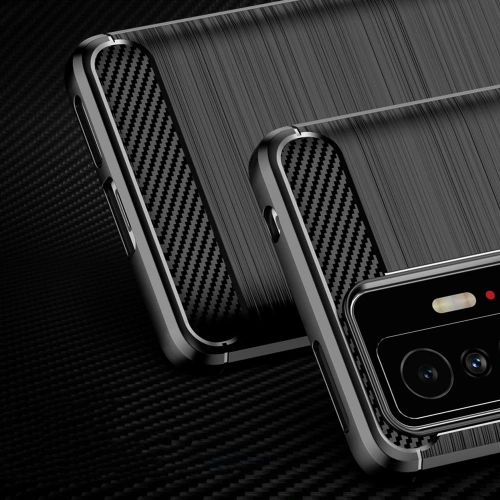 Etui Tech-Protect TPUCarbon Xiaomi 11T/Pro Black