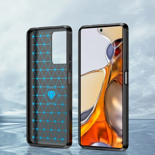 Etui Tech-Protect TPUCarbon Xiaomi 11T/Pro Black