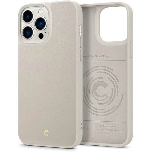 Etui Spigen Cyrill Leather Brick Apple iPhone 13 Pro Max Cream
