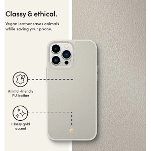 Etui Spigen Cyrill Leather Brick Apple iPhone 13 Pro Max Cream