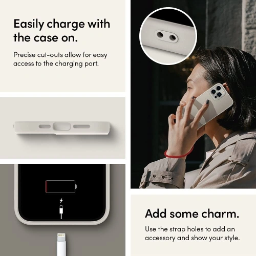 Etui Spigen Cyrill Leather Brick Apple iPhone 13 Pro Max Cream