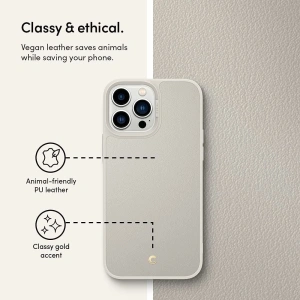 Etui Spigen Cyrill Leather Brick Apple iPhone 13 Pro Krémový