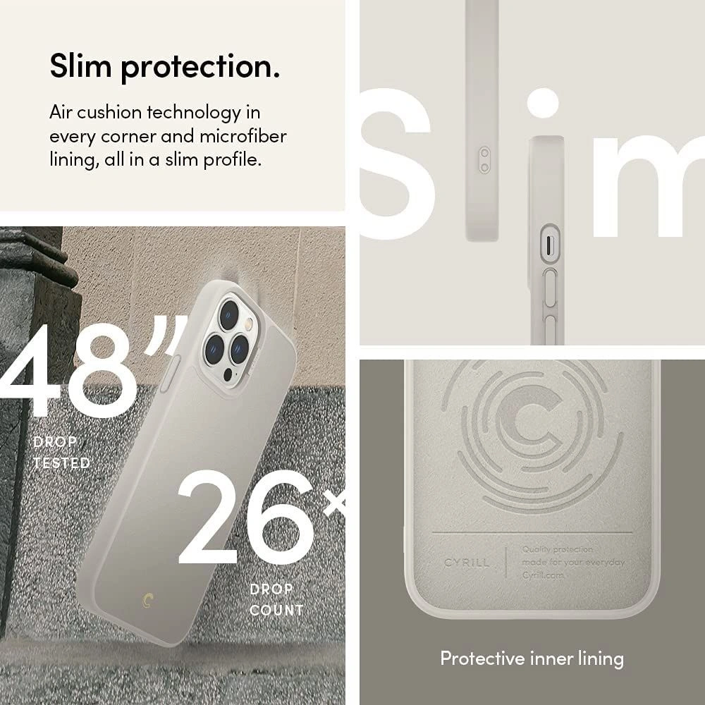 Hurtownia GSM - Etui Spigen Cyrill Leather Brick Apple iPhone 13 Pro Cream - SPN1922CRE - {ean13} - Hurt