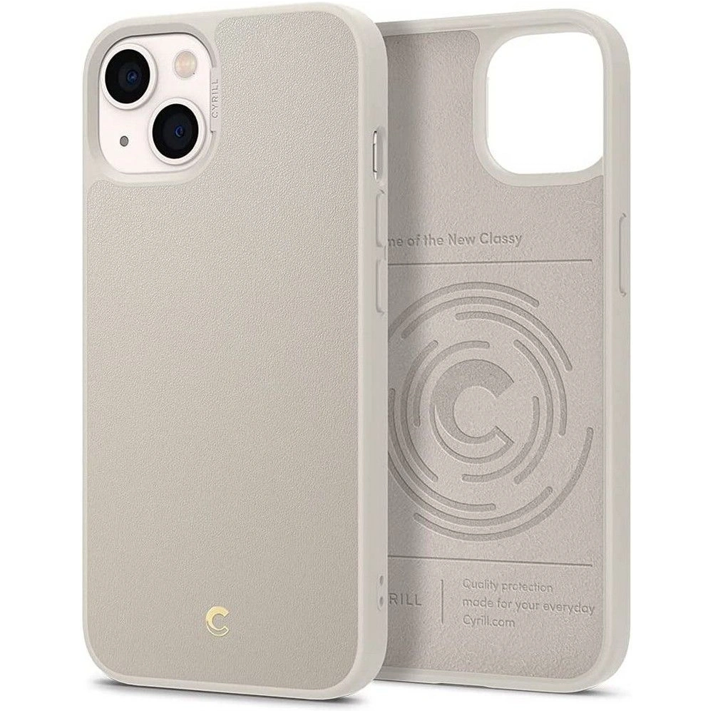 Hurtownia GSM - Etui Spigen Cyrill Leather Brick Apple iPhone 13 Krémový - SPN1923CRE - {ean13} - Hurt