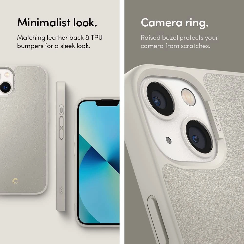 Hurtownia GSM - Etui Spigen Cyrill Leather Brick Apple iPhone 13 Krémový - SPN1923CRE - {ean13} - Hurt