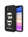 Etui Karl Lagerfeld KLHCN61IK3DKC Apple iPhone 11 czarny/black hardcase 3D Rubber Karl`s&Choupette