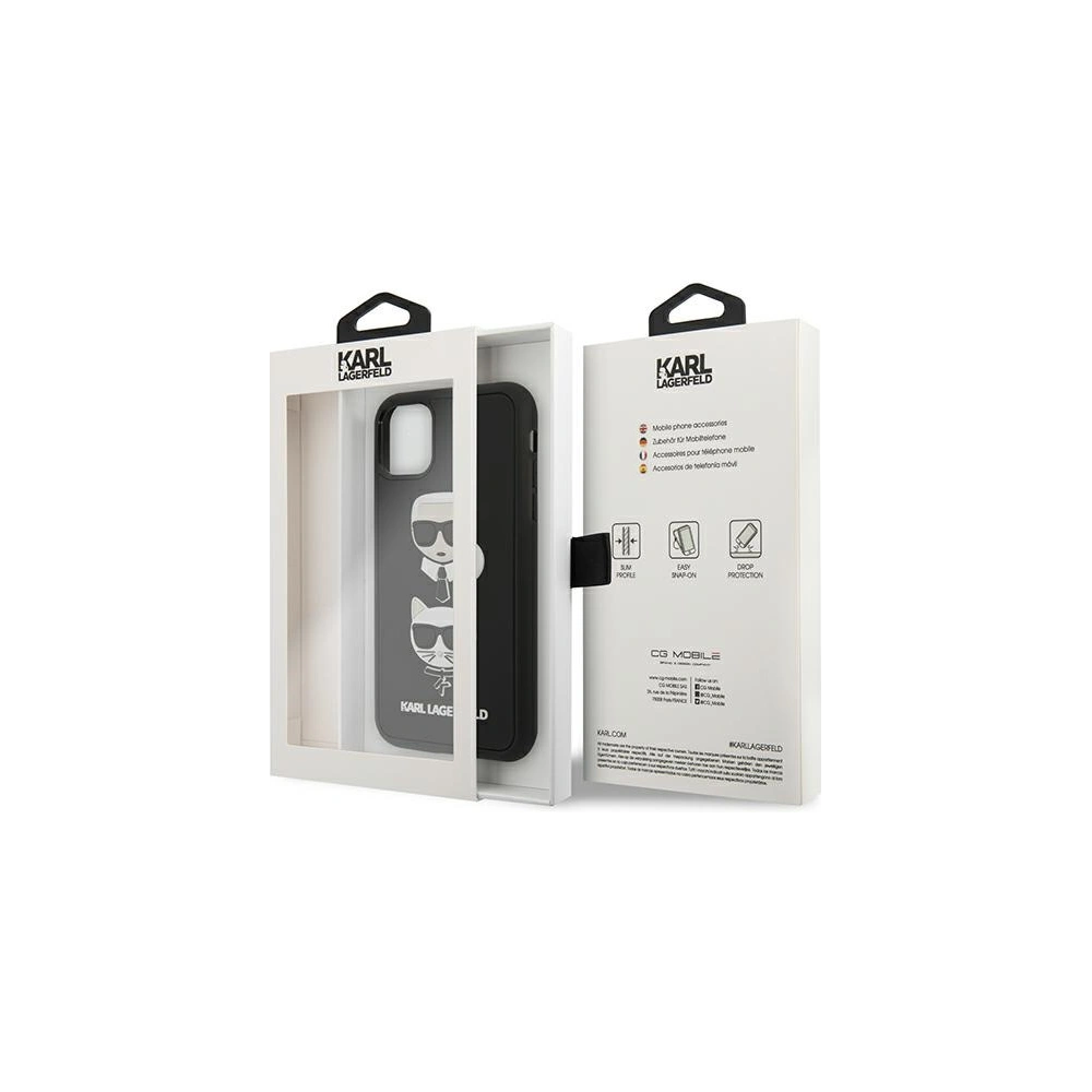 Hurtownia GSM - Etui Karl Lagerfeld KLHCN61IK3DKC Apple iPhone 11 černý/black hardcase 3D Rubber Karl`s&Choupette - KLD701BLK - {ean13} - Hurt