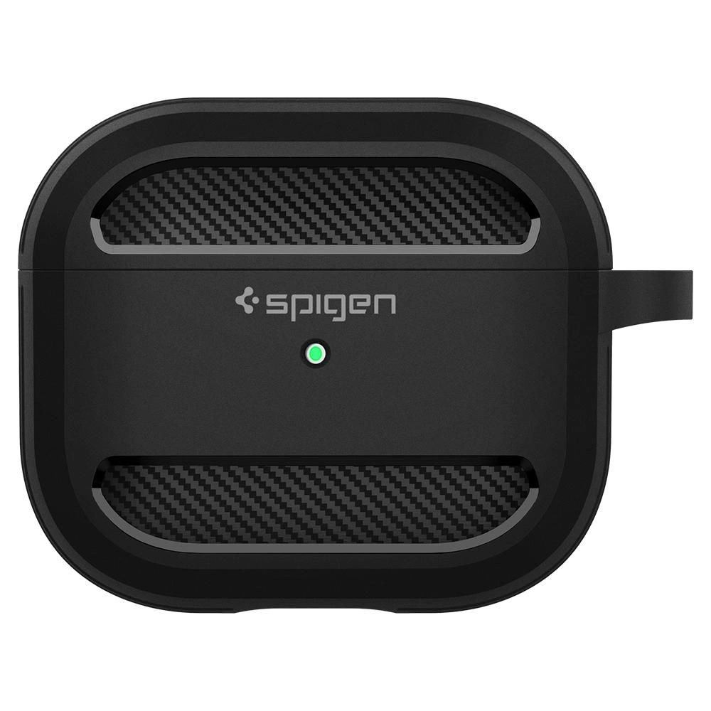 Hurtownia GSM - Etui Spigen Rugged Armor Apple AirPods 3 2021 Matná Černá - SPN1926BLK - {ean13} - Hurt