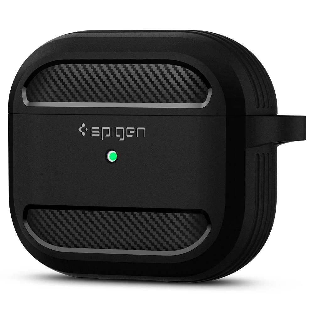 Hurtownia GSM - Etui Spigen Rugged Armor Apple AirPods 3 2021 Matná Černá - SPN1926BLK - {ean13} - Hurt
