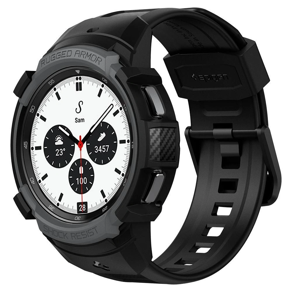 Hurtownia GSM - Pasek Spigen Rugged Armor Pro Samsung Galaxy Watch 4 Classic 42mm Charcoal Grey - SPN1930GRY - {ean13} - Hurt