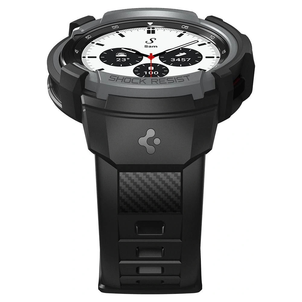 Wholesale Belt Spigen Rugged Armor Pro Samsung Galaxy Watch 4 Classic 42mm Charcoal Grey - SPN1930GRY - {ean13} - Hurt