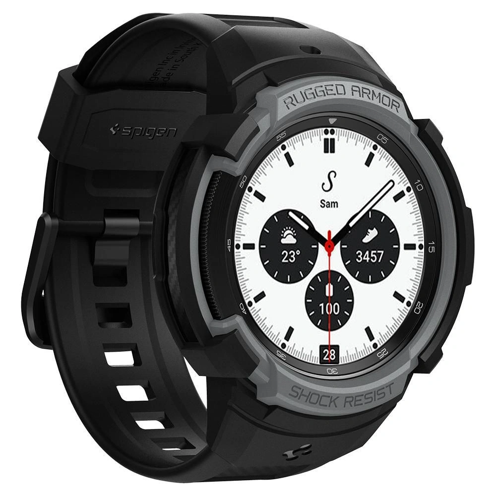 Hurtownia GSM - Pasek Spigen Rugged Armor Pro Samsung Galaxy Watch 4 Classic 42mm Charcoal Grey - SPN1930GRY - {ean13} - Hurt