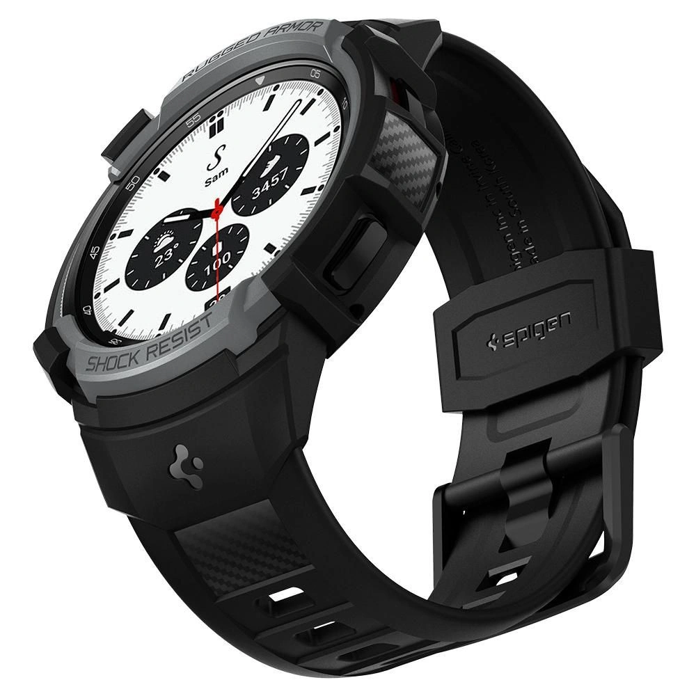 Wholesale Belt Spigen Rugged Armor Pro Samsung Galaxy Watch 4 Classic 42mm Charcoal Grey - SPN1930GRY - {ean13} - Hurt