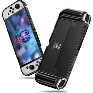 Hurtownia GSM - Etui Tech-Protect TPUCarbon Nintendo Switch Oled Black - THP695BLK - {ean13} - Hurt