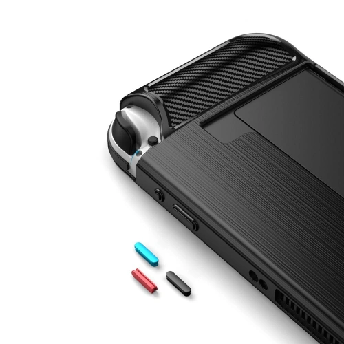 Etui Tech-Protect TPUCarbon Nintendo Switch Oled Black