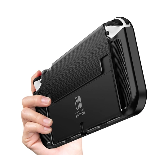 Etui Tech-Protect TPUCarbon Nintendo Switch Oled Black