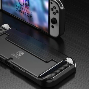 Hurtownia GSM - Etui Tech-Protect TPUCarbon Nintendo Switch Oled Black - THP695BLK - {ean13} - Hurt
