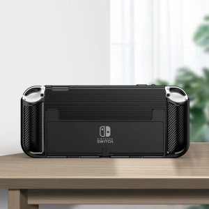 Hurtownia GSM - Etui Tech-Protect TPUCarbon Nintendo Switch Oled Black - THP695BLK - {ean13} - Hurt