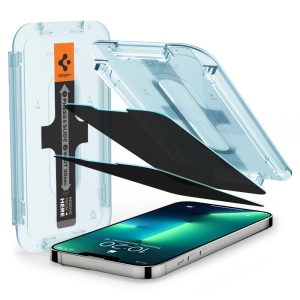 Tvrzené sklo Spigen GLAS.tR ez Fit Apple iPhone 13 Pro Max Privacy [2 PACK]