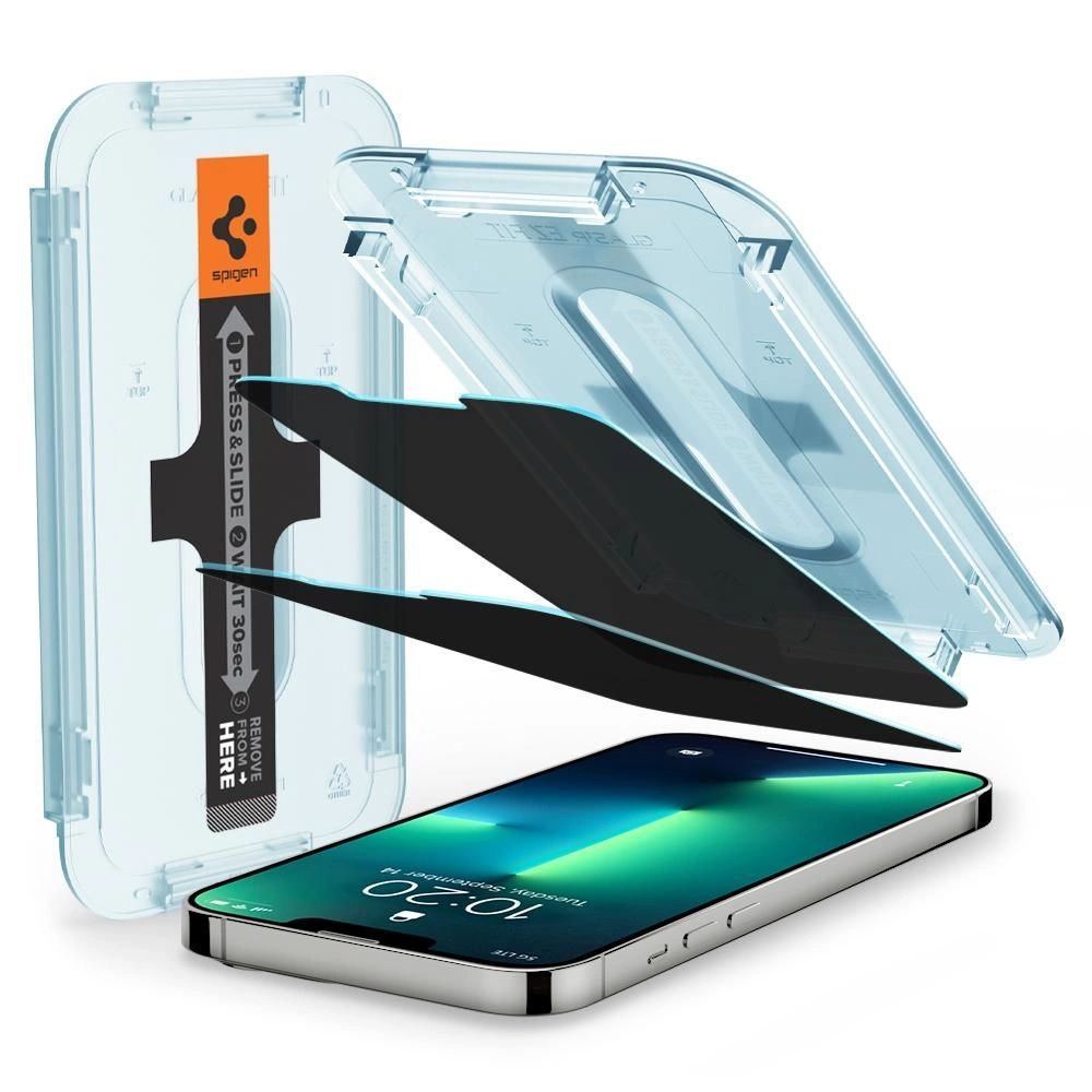 Hurtownia GSM - Szkło hartowane Spigen GLAS.tR ez Fit Apple iPhone 13 Pro Max Privacy [2 PACK] - SPN1936 - {ean13} - Hurt
