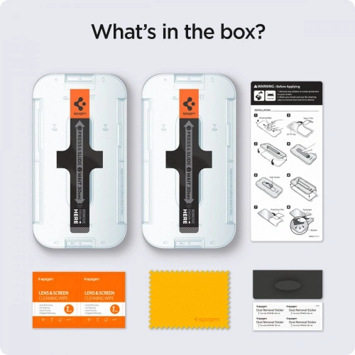 Szkło hartowane Spigen GLAS.tR ez Fit Apple iPhone 13 Pro Max Privacy [2 PACK]