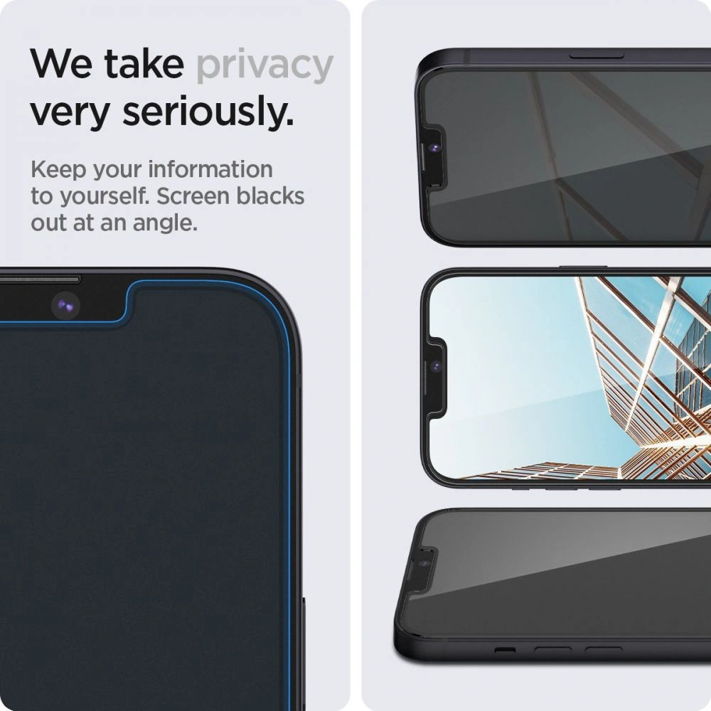 Hurtownia GSM - Szkło hartowane Spigen GLAS.tR ez Fit Apple iPhone 13 Pro Max Privacy [2 PACK] - SPN1936 - {ean13} - Hurt
