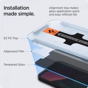 Tvrzené sklo Spigen GLAS.tR ez Fit Apple iPhone 14/13/13 Pro Privacy [2 PACK]