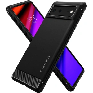 Wholesale Case Spigen Rugged Armor Google Pixel 6 Matte Black - SPN1938BLK - {ean13} - Hurt