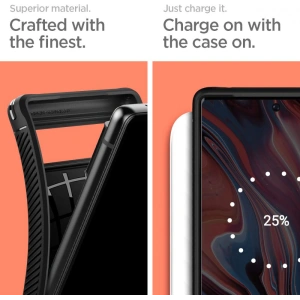 Wholesale Case Spigen Rugged Armor Google Pixel 6 Matte Black - SPN1938BLK - {ean13} - Hurt